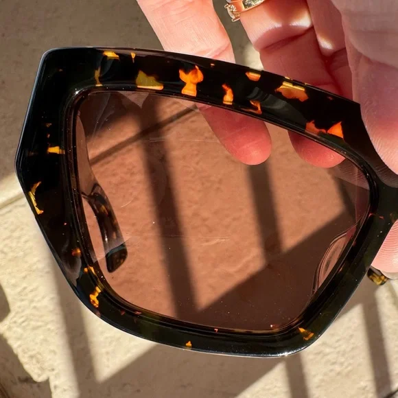 Karen Walker Wrap God Tortoise Sunglasses 